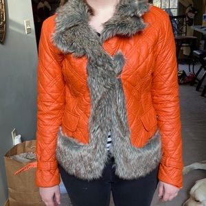 Faux fur detailed Luii quilted jacket